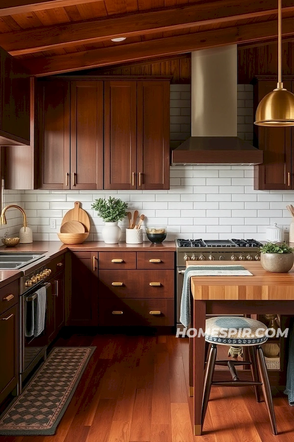 Cozy Mid-Century Kitchen Atmosphere