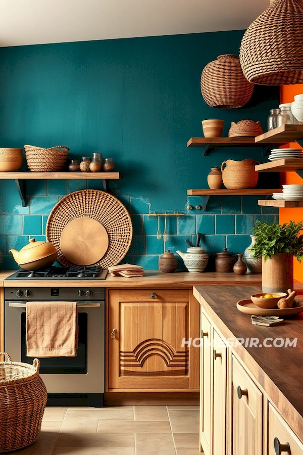 Creative Boho Kitchen Hues