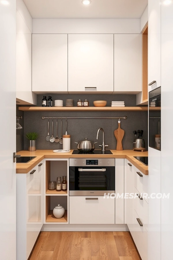 Creative Storage in Minimalist Kitchen Style