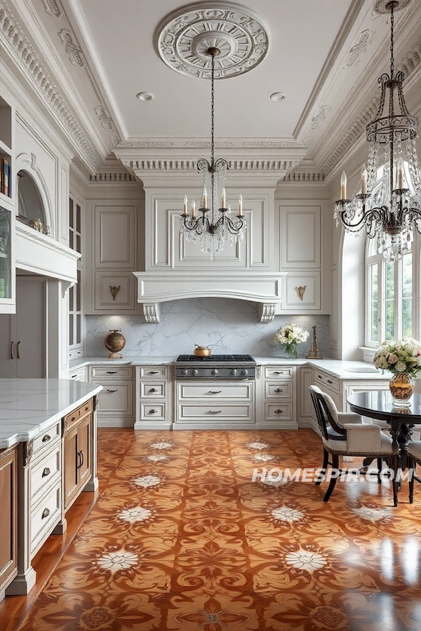 Crown Molding in French Elegance Design