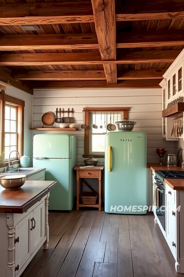 Distressed Cabinetry and Rustic Elements