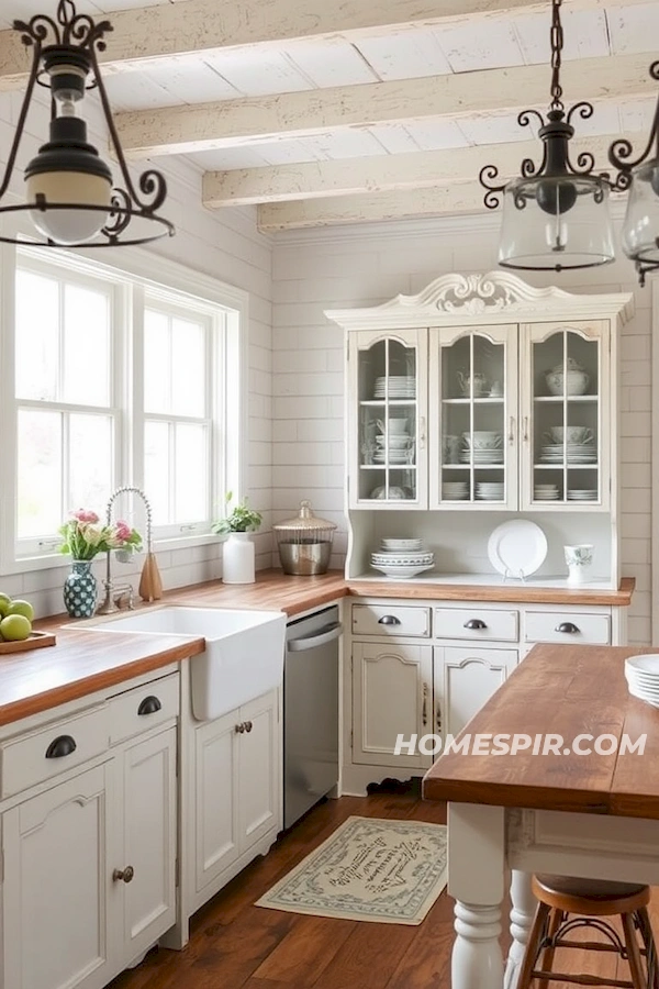 Distressed Wood Chic Kitchen