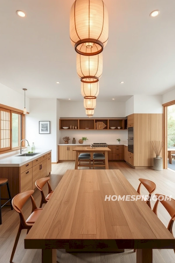 Dreamy Ambiance in Open Japanese Kitchen Design