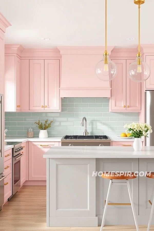 Dreamy Pastel Mid-Century Kitchen Ideas