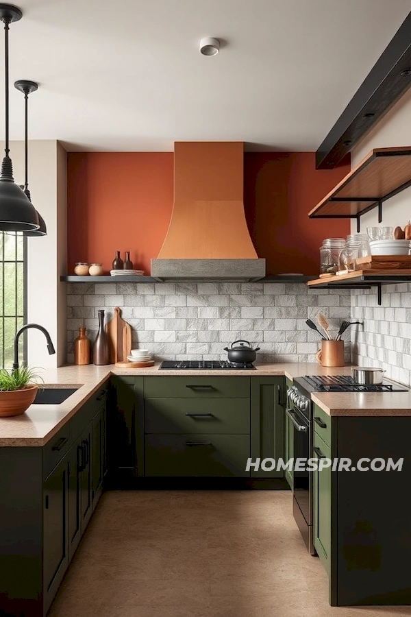 Earthy and Industrial Kitchen Design