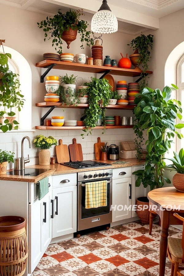 Earthy Boho Kitchen Colors