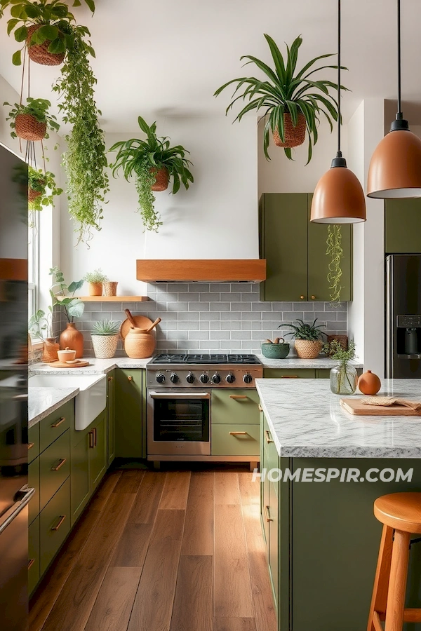 Earthy Mid-Century Modern Kitchen Design