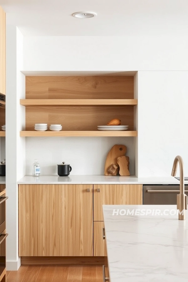 Earthy Minimalist Kitchen with Stainless Touch