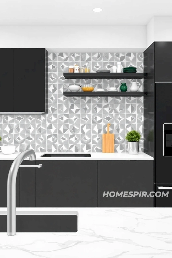 Easy Clean Backsplash Design for Modern Kitchens