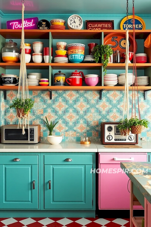 Eclectic Bohemian Kitchen with Bold Designs