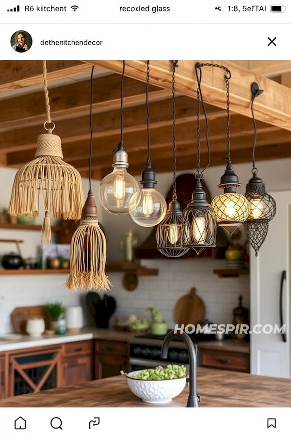 Eclectic Boho Light Fixtures