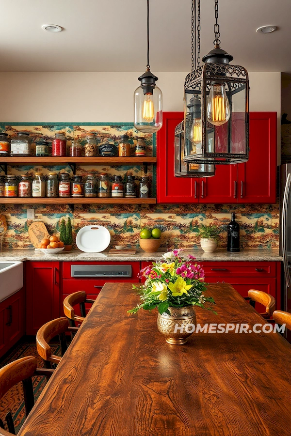 Eclectic Global Bazaar Inspired Kitchen