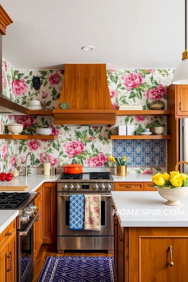 Eclectic Kitchen with Bold Patterns