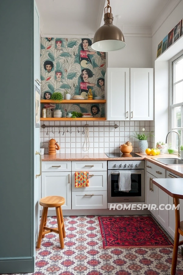 Eclectic Studio Kitchen with Artistic Flair