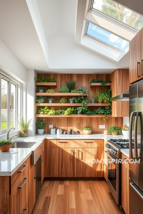 Eco-Chic Kitchen with Sustainable Materials