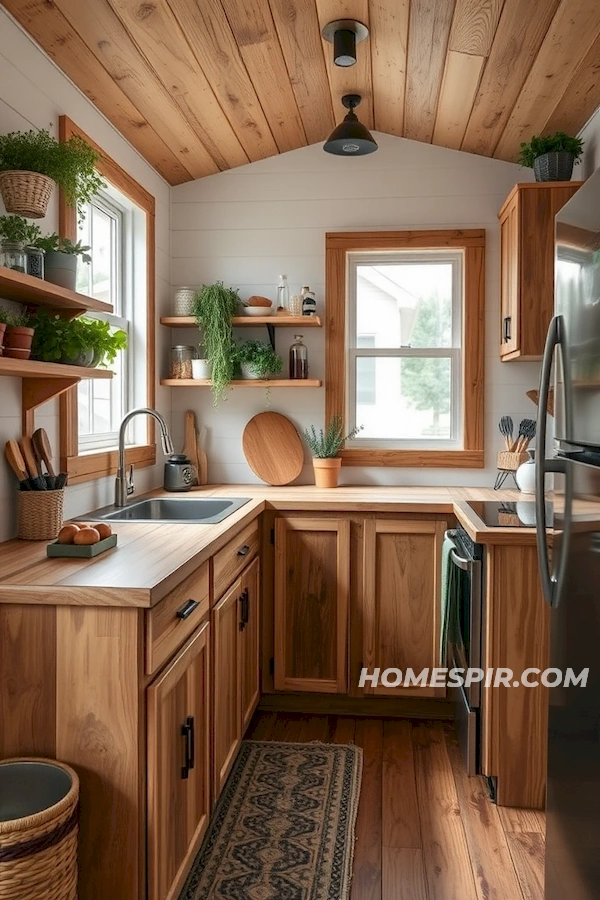 Eco-Friendly Design in Tiny House Kitchen