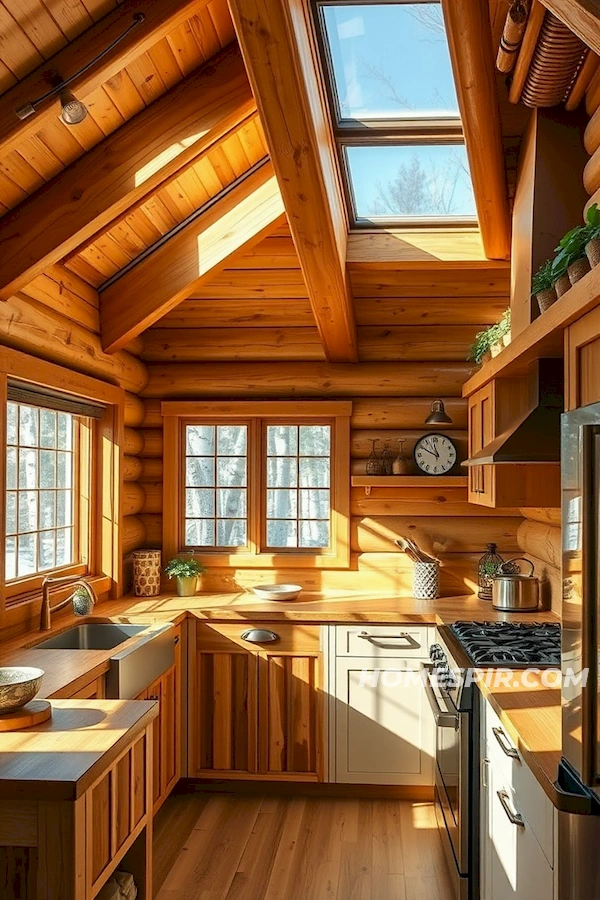 Eco-Friendly Innovation in Log Home Kitchens