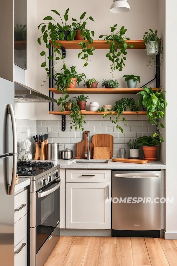 Eco-Friendly Studio Kitchen with Modern Touches