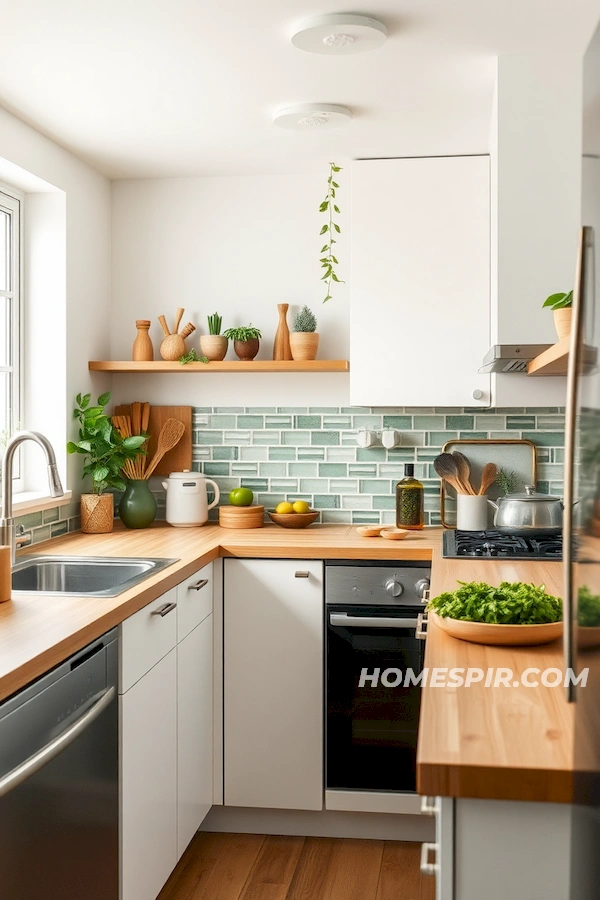 Eco-Friendly Studio Kitchen with Sustainable Design