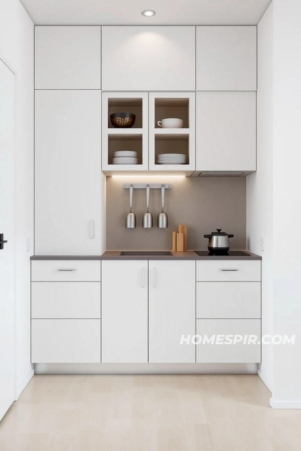 Efficient Space-Saving Minimalist Kitchen Design