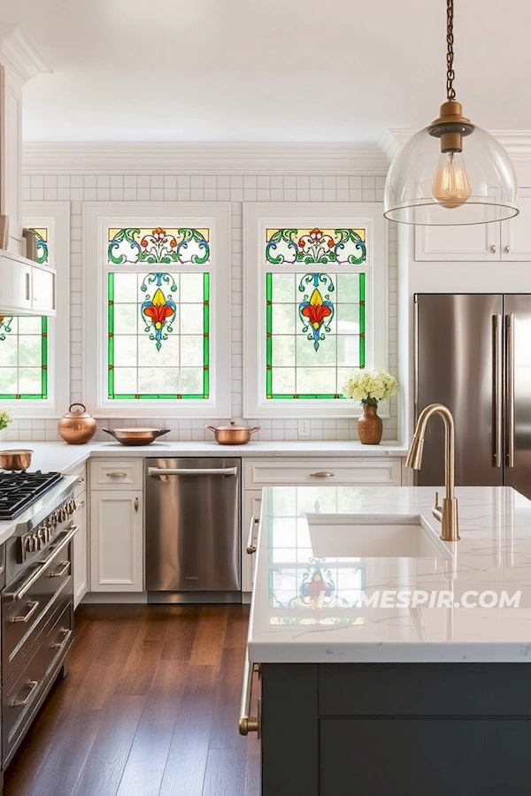 Elegant Antique Meets Modern Kitchen