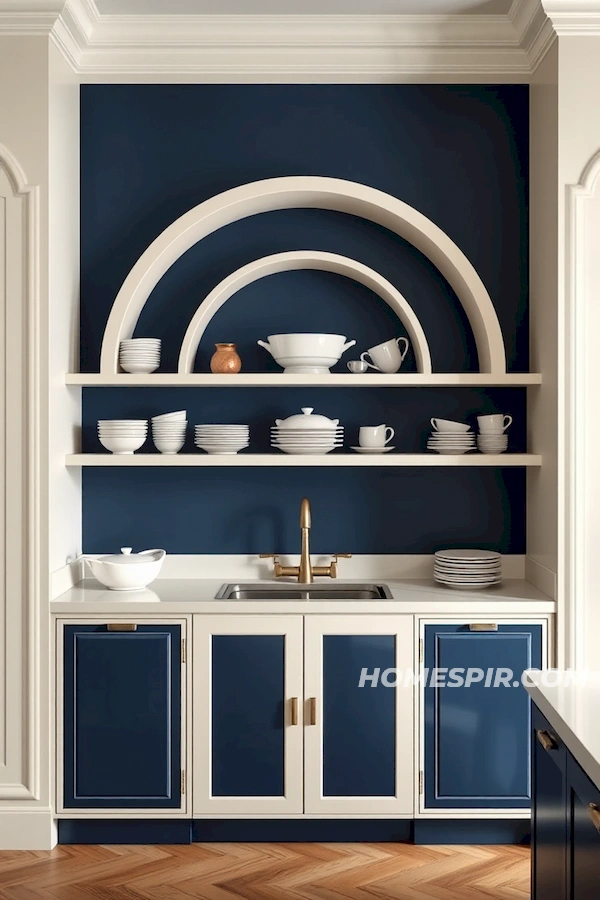 Elegant Display Shelves in Contrast