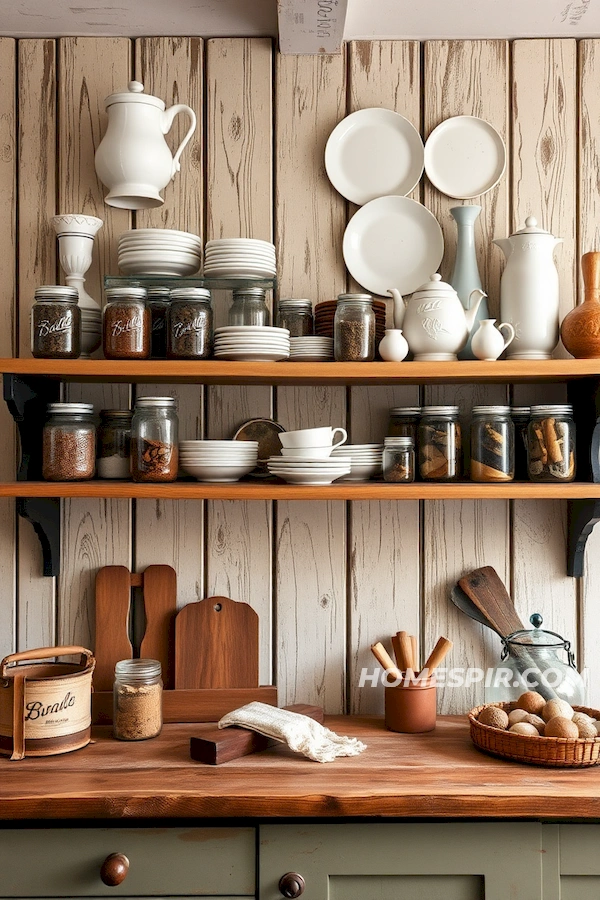 Elegant Simplicity in Country Kitchen Decor