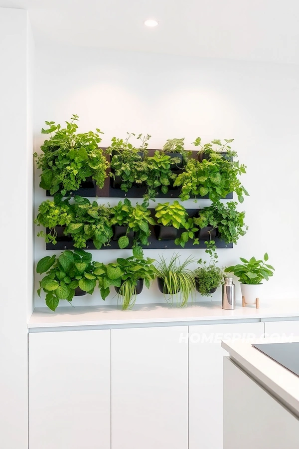 Elevate Minimalism with Vertical Green Oasis