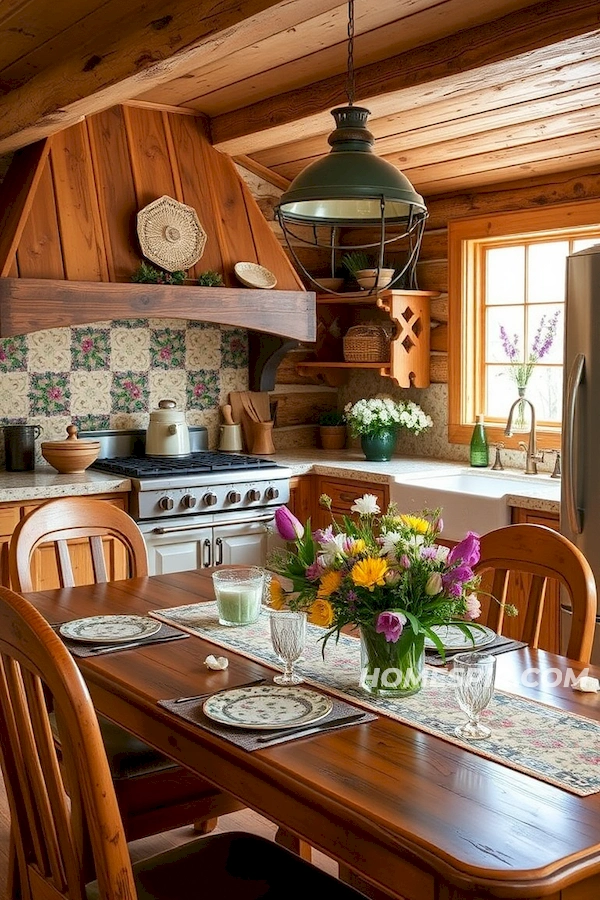 Enchanted Wildflower Theme in Kitchen Design