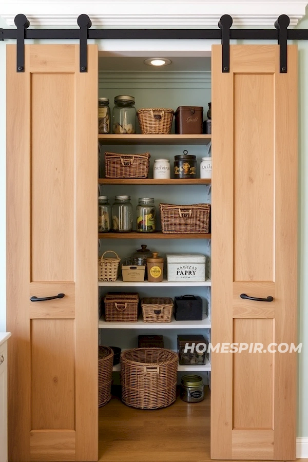 Enchanting Pantry with Rustic Elegance