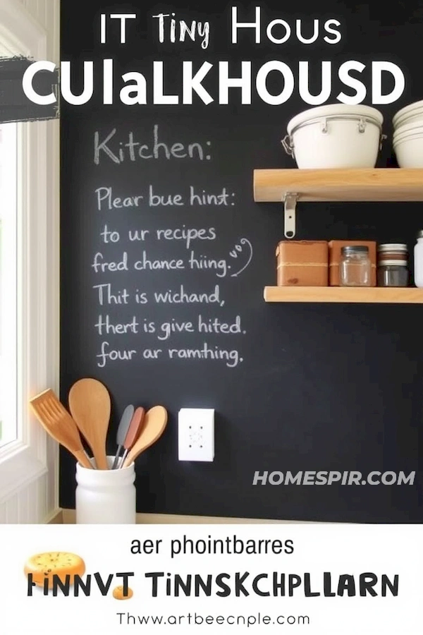 Engage with a Charming Chalkboard Wall