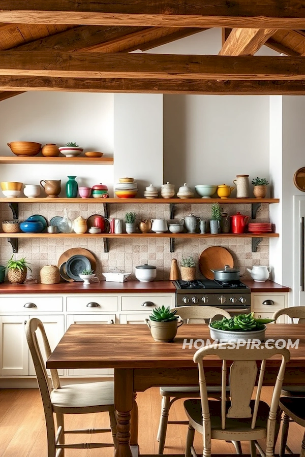 Farmhouse Kitchen Embracing Vintage Decor