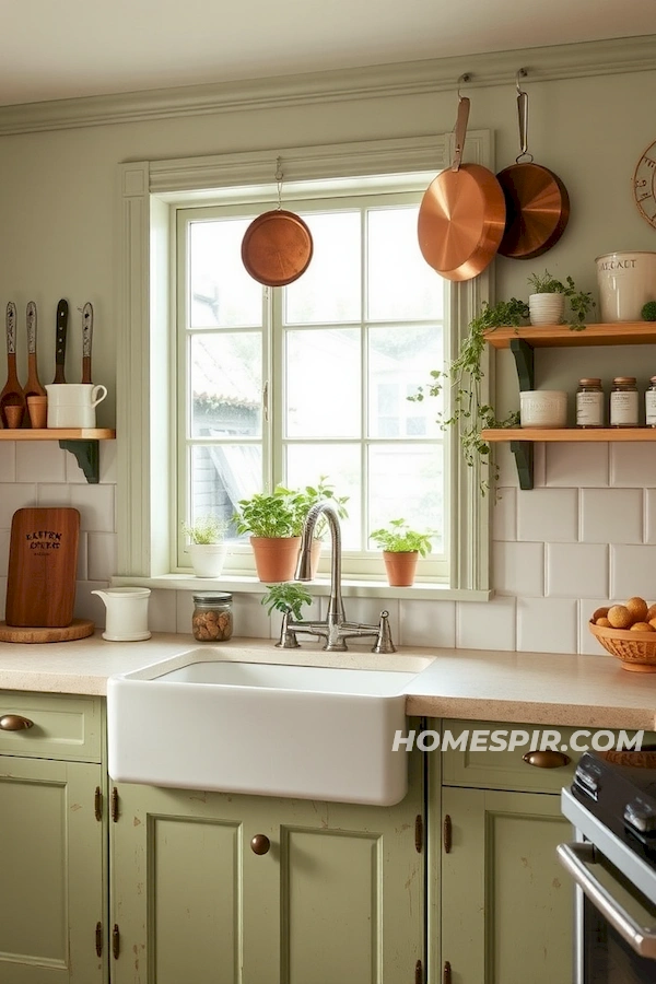 Farmhouse Sink and Distressed Wood in Kitchen Design