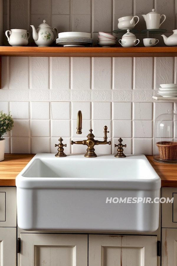 Farmhouse Sink Area with Rustic Warmth