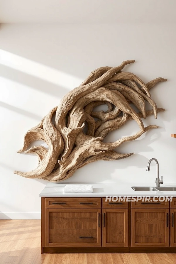 Focal Point Kitchen Art from Driftwood