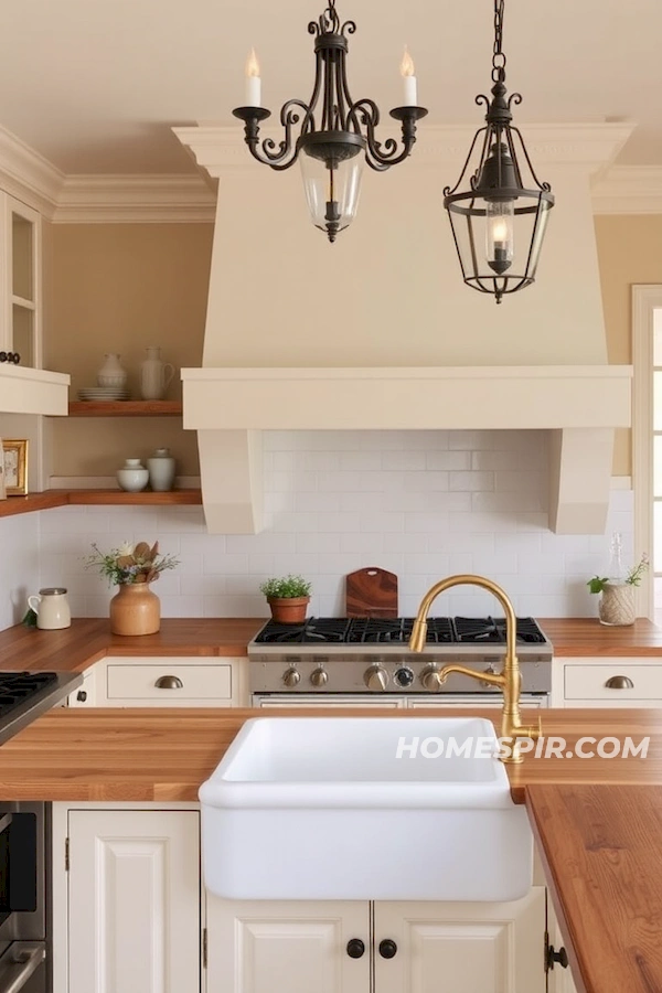 French Kitchen with Farmhouse Elegance