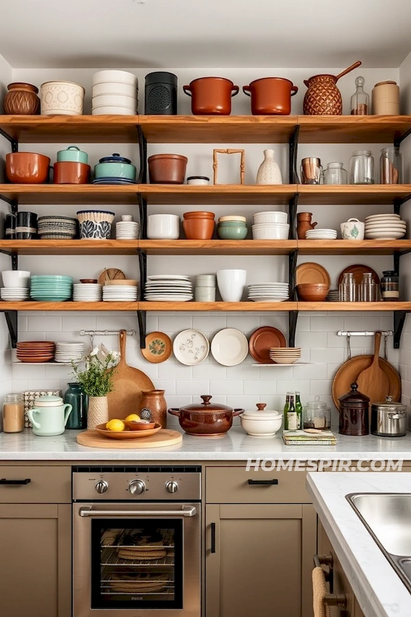 Functional and Decorative Open Shelving Kitchen