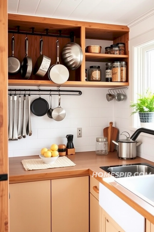 Functional Tiny Kitchen Organization