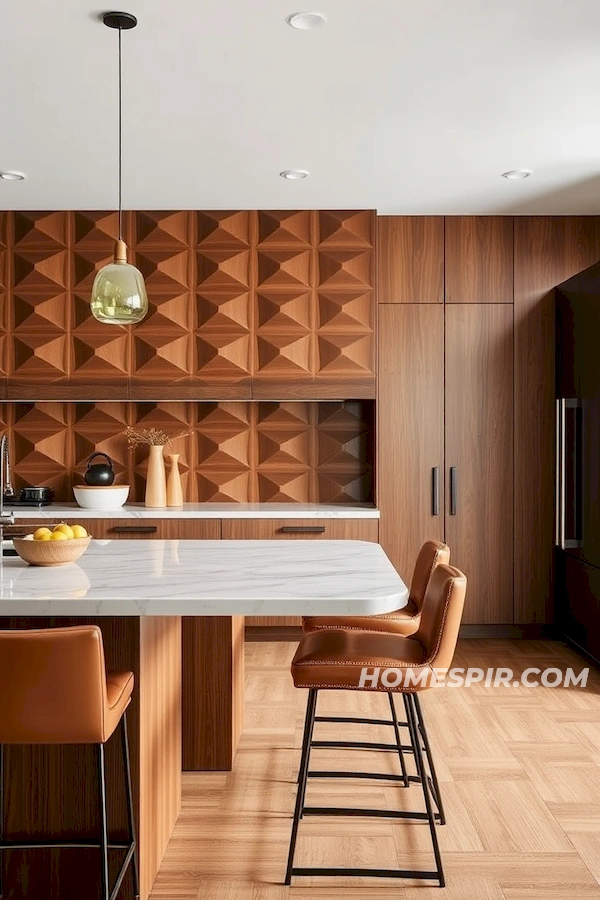 Geo Wood Elements in Modern Kitchen