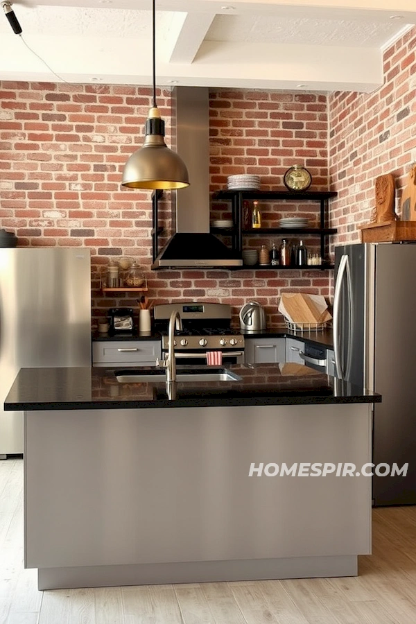 Geometric Lighting in Artistic Studio Kitchens