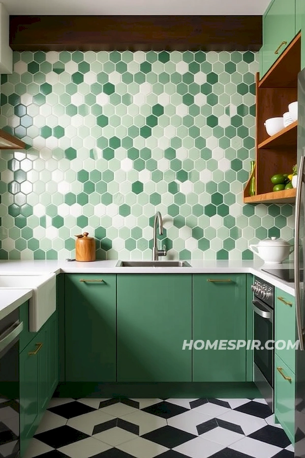 Geometric Patterns in Mid-Century Kitchens