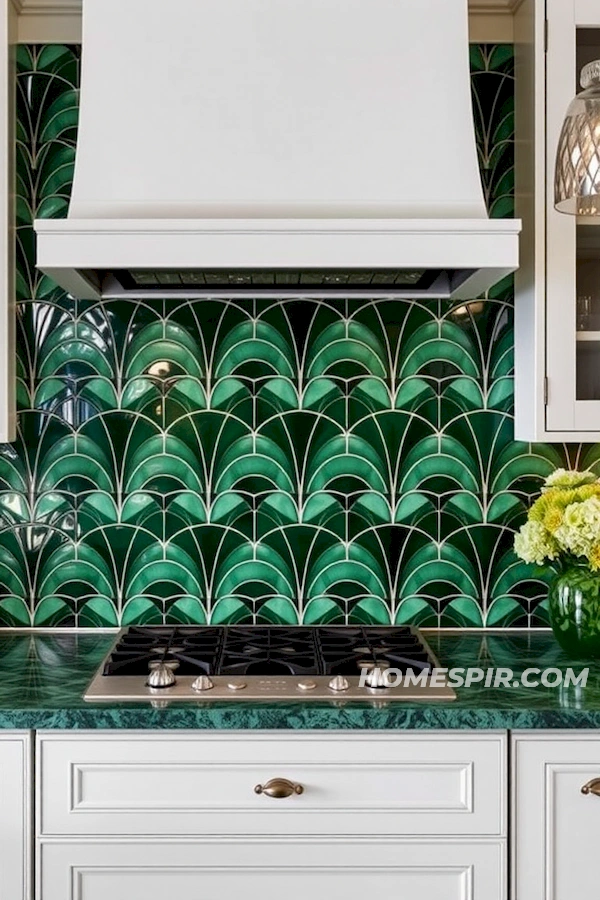 Gleaming Fan Pattern Tiles