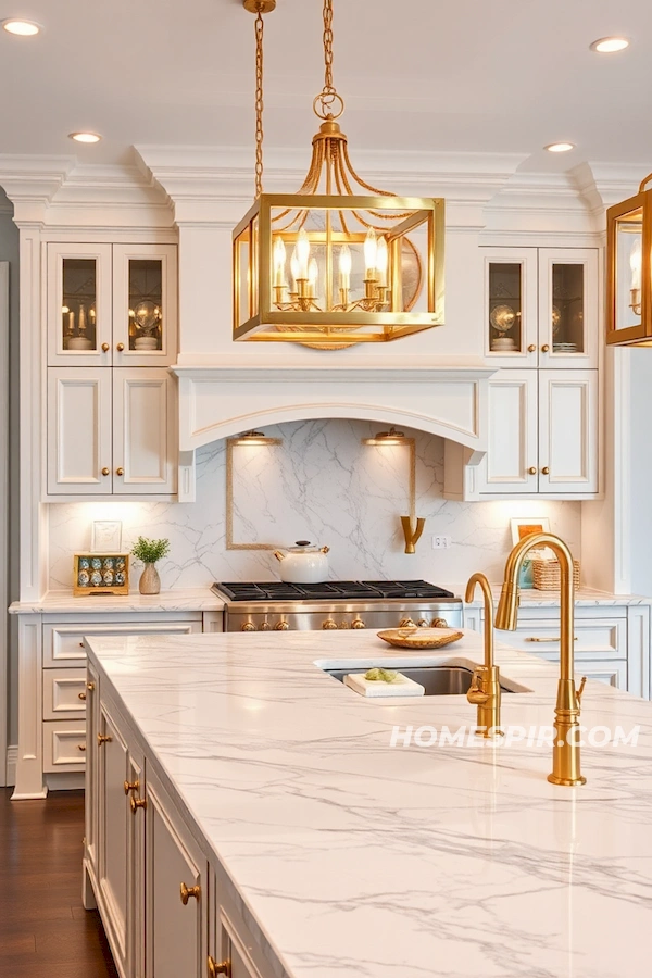 Gleaming Gold Kitchen Accents