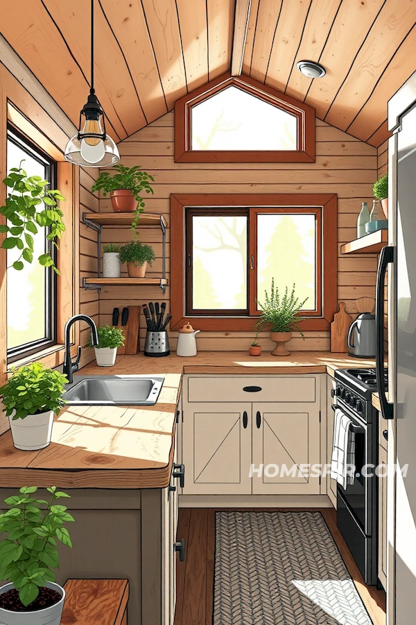 Herb Accents in Tiny House Design