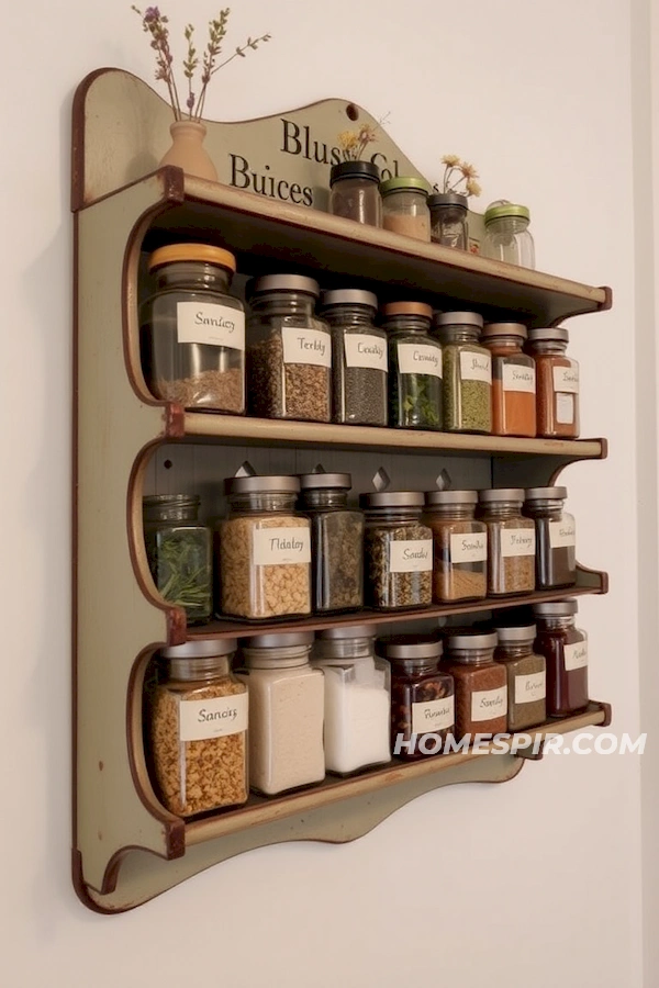 Herb and Spice Vintage Display