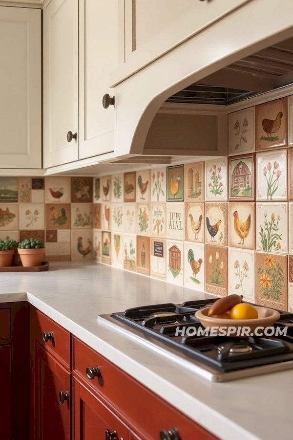 Historical Charm with Painted Tile Designs