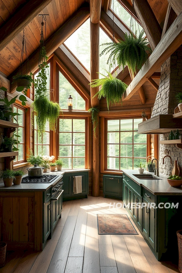 Incorporating Green and Brown in Kitchen Decor