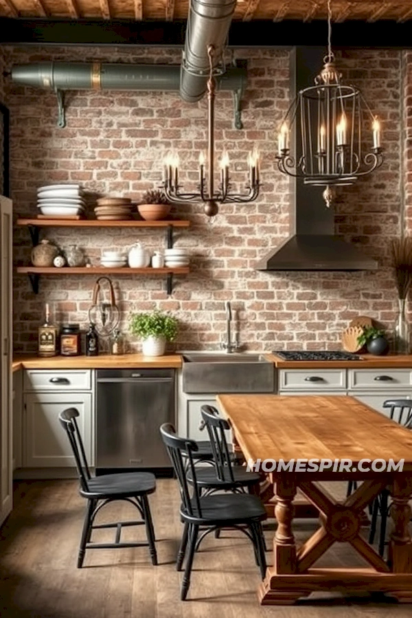 Industrial Fusion Meets Vintage French Style