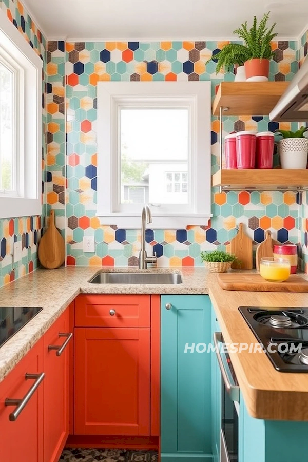 Inject Personality with Colorful Backsplash