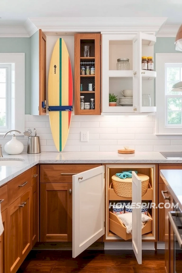 Innovative Storage for Surf House Kitchens